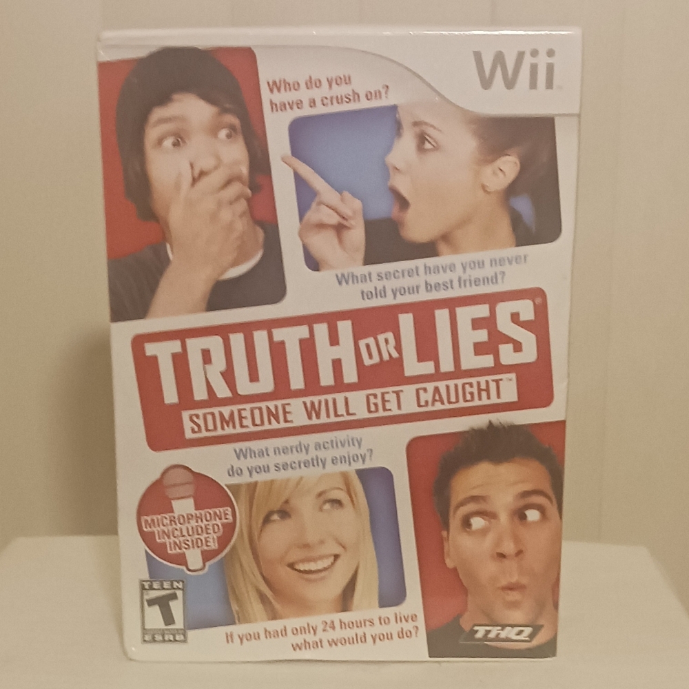 HQ Truth or Lies Wii Game - Red and White